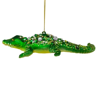 Thumbnail 2: Magical Season Glass Crocodile Ornament 