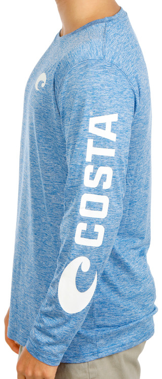 Thumbnail 2: COSTA Men's Long Sleeve Crew Neck Fishing Top 