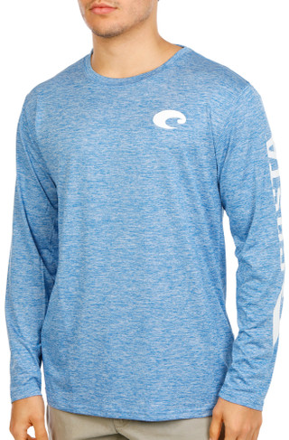 Thumbnail 1: COSTA Men's Long Sleeve Crew Neck Fishing Top 