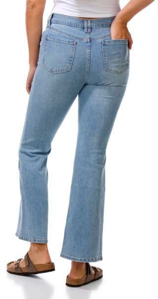 Thumbnail 3: BLUE REVIVAL Juniors Seamed Front Flare Jeans 