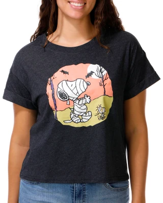 Thumbnail 1: Peanuts Juniors Short Sleeve Graphic Tee 