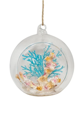 Thumbnail 1: Magical Season Coral in Dome Glass Ornament 