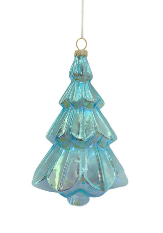 Thumbnail 2: Magical Season Blue Tree Glass Ornament 