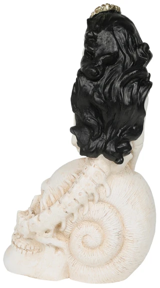 Thumbnail 2: Magical Season 20 In Light Up Skeleton Mermaid on Skull Figurine 
