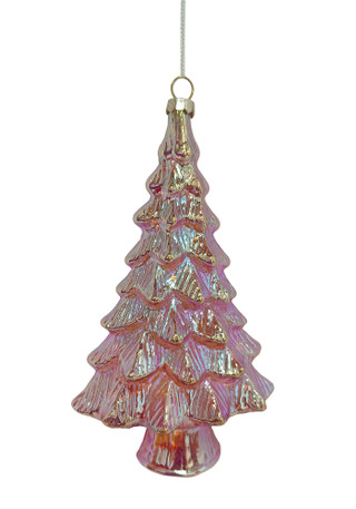 Thumbnail 2: Magical Season Pink Glass Christmas Tree Ornament 