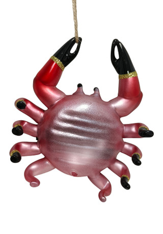 Thumbnail 2: Magical Season Santa Crab Glass Ornament 