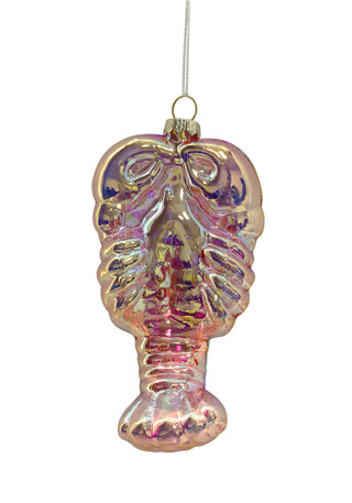 Thumbnail 2: Magical Season Beaded Lobster Glass Ornament 