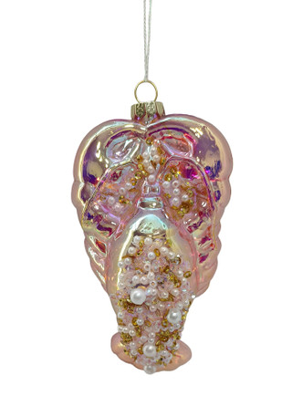 Thumbnail 1: Magical Season Beaded Lobster Glass Ornament 