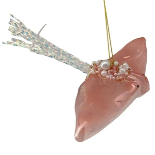 Thumbnail 2: Magical Season Pink Stingray Glass Ornament 