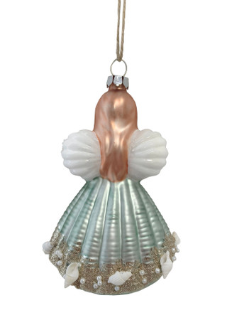 Thumbnail 2: Magical Season Blue Angel Glass Ornament 