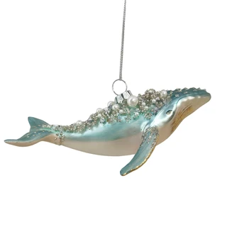 Thumbnail 1: Magical Season Jeweled Whale Glass Ornament 