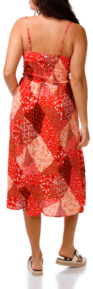 Thumbnail 3: Hurley Juniors Patchwork Floral Midi Dress 