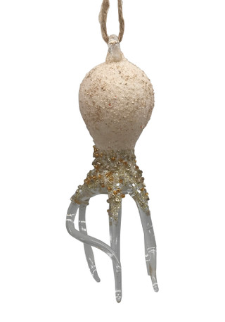 Thumbnail 2: Magical Season Glass Octopus with Beads Ornament 