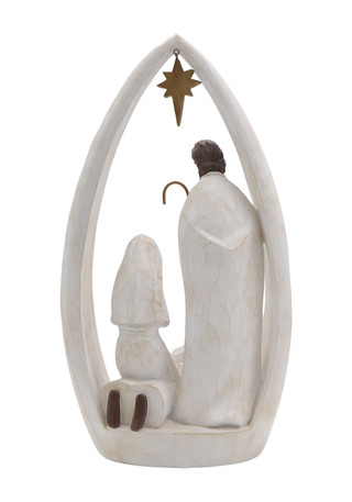 Thumbnail 2: Magical Season 14" White Holy Family Figurine 