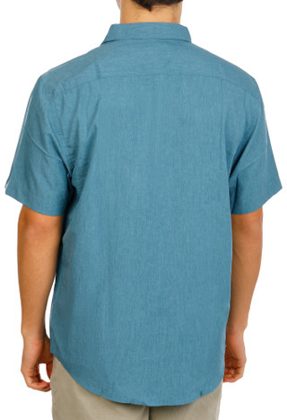 Thumbnail 2: Merrell Men's Short Sleeve Woven Button Down Shirt 