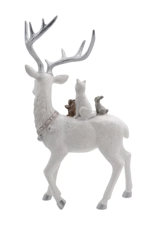 Thumbnail 3: Magical Season 16" Glitter Deer Decoration 