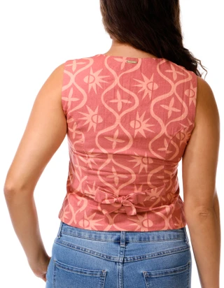 Thumbnail 2: BILLABONG Juniors Button Front Scoop Neck Vest 
