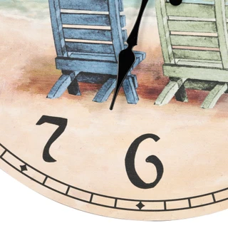 Thumbnail 2: JD YEATTS 16 in Ocean View Decorative Wall Clock 