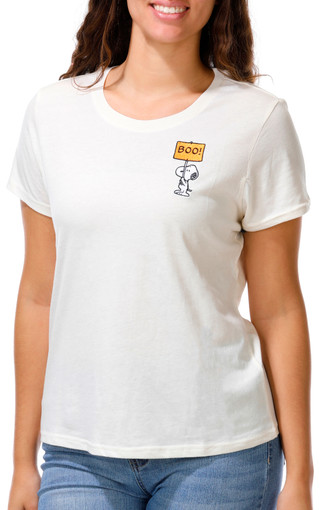 Thumbnail 1: Peanuts Juniors Embroidered Character Tee 