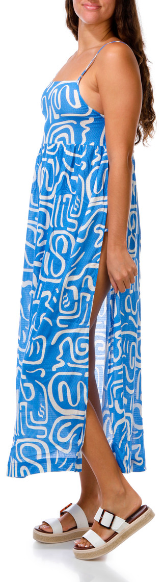 Thumbnail 3: BILLABONG Juniors Abstract Print Side Slit Maxi Dress 