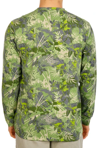 Thumbnail 3: REEL LEGENDS Men's Long Sleeve Salt Wash Crew Shirt  