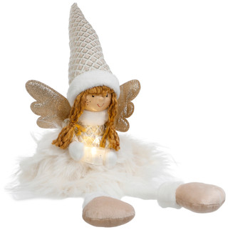 Thumbnail 2: Magical Season 27in Christmas Angel with LED Candle 