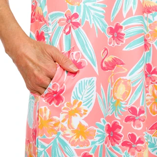 Thumbnail 4: Coral Bay Golf Women's Zip Polo Fruity Palm Golf Dress 