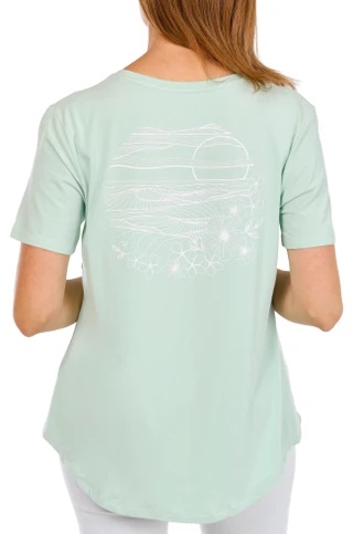 Thumbnail 1: REEL LEGENDS Women's Short Sleeve Bamboo Digital Tee 