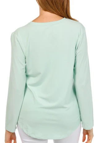 Thumbnail 3: REEL LEGENDS Women's Line N Sunshine Bamboo Long Sleeve Tee 