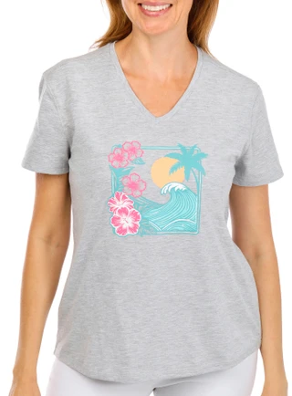 Thumbnail 1: REEL LEGENDS Women's Relaxed Fit Graphic Tee 