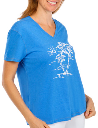 Thumbnail 2: REEL LEGENDS Women's Relaxed Fit Graphic Tee 