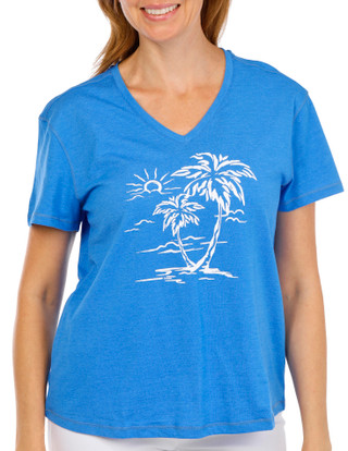 Thumbnail 1: REEL LEGENDS Women's Relaxed Fit Graphic Tee 