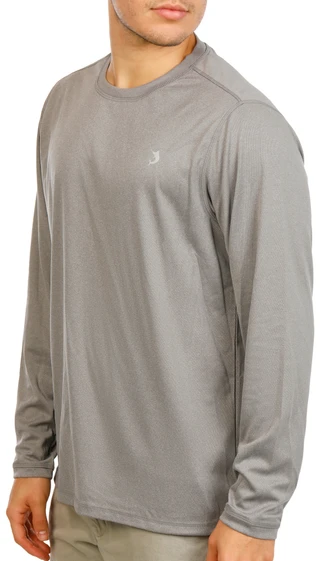 Thumbnail 1: REEL LEGENDS Men's Long Sleeve Heather Freeline Shirt 