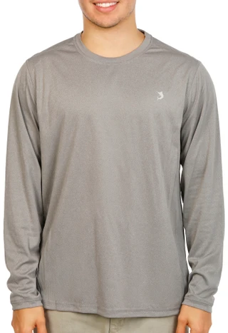 Thumbnail 3: REEL LEGENDS Men's Long Sleeve Heather Freeline Shirt 