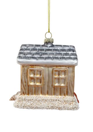 Thumbnail 2: Magical Season Beach House Glass Ornament 