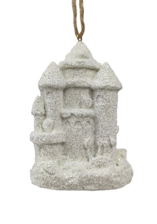 Thumbnail 2: Magical Season Silver Sand Castle Ornament 