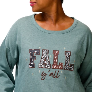 Thumbnail 4: Chenault Women's Plus Fall Y'all Sweatshirt  