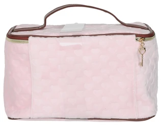 Thumbnail 2: Juicy Couture Debossed Travel Cosmetic Bag with Pouch & Toiletry Bottle 