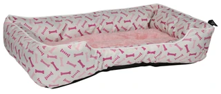 Thumbnail 1: PET POSSE 28x20 Pink Bone Cuddler Dog Bed 