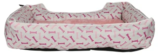 Thumbnail 2: PET POSSE 28x20 Pink Bone Cuddler Dog Bed 