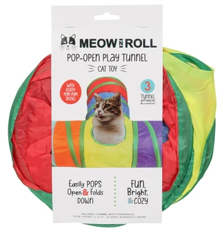 Thumbnail 1: PET OBSESSION 31 in Meow & Roll 3 Entrance Pop Up Cat Tunnel 