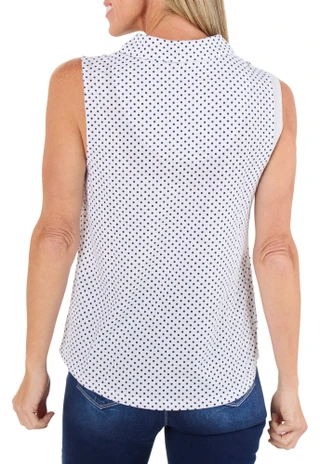 Thumbnail 2: Emily Daniels Women's Sleeveless 3 Button 2 Pocket Top 
