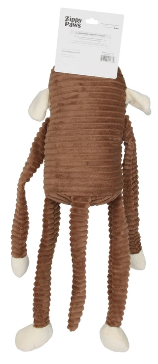 Thumbnail 2: Zippy Paws 20 in Spencer the Crinkle Monkey Dog Toy with Squeaker 