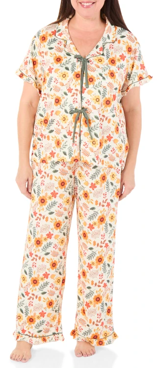 Thumbnail 1: . Women's Plus 2 Pc Fall Pajama Pants Set  