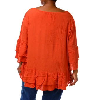 Thumbnail 2: Liv Women's Plus Solid Ruffle Top  