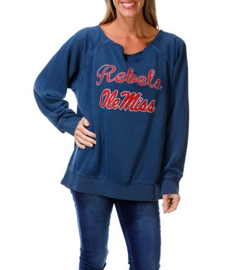 Thumbnail 1: Colosseum Athletics Women's Off The Shoulder Sweatshirt  