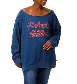 Thumbnail 4: Colosseum Athletics Women's Off The Shoulder Sweatshirt  