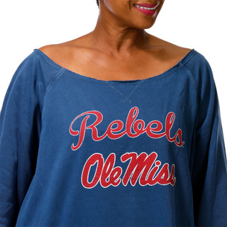 Thumbnail 2: Colosseum Athletics Women's Off The Shoulder Sweatshirt  