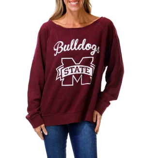 Thumbnail 1: Colosseum Athletics Women's Off The Shoulder Sweatshirt  