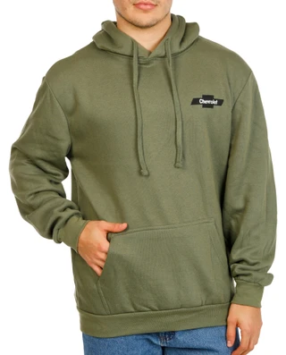 Thumbnail 2: GM Men's Chevy Hooded Kangaroo Pocket Graphic Sweatshirt 